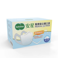【安星】醫療級3D立體口罩 軍綠50入盒裝 L(MIT台灣設計製造)