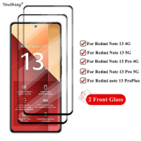 2Pcs Full Cover For Xiaomi Redmi note 13 Pro PlusTempered Glass Redmi note 13 Pro Screen Glass Phone Film Redmi note 13 Pro+