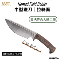 【野道家】 WTG Nomad Field Bohler K340 拉絲面 中型獵刀 小刀 刀子
