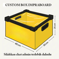 Custom Box Impraboard - Box Penyimpanan / Box Sparepart /  Wadah Penyimpanan Food Grade Ringan & Mud
