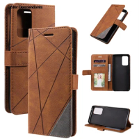 For Samsung A52S 5G Case Color Block Leather Phone Case For Samsung Galaxy A52s 5G A12 A22 A32 A42 A52 A72 Flip Wallet Cover