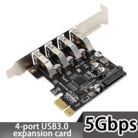 PCIe Splitter, 1 to 4 PCIe Expansion Riser Card X1 External Adapter USB 3.0 Ports for GPU Mining Rig ETH Bitcoin Crypto Miner