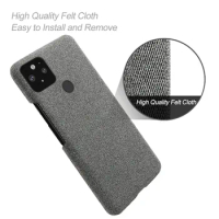 Anti-slip Ultra Thin Fabric Cloth Case For Google Pixel 5 Anti-Drop Phone Bag Cover For Google Pixel 5 Pixel5 GD1YQ, GTT9 6.0"