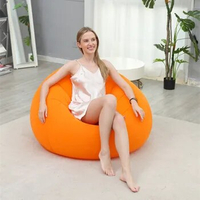 Inflatable Sofa Single Lazy Sofa Chair Foldable Outdoor Leisure Thick Sofa Bed New Wholesale