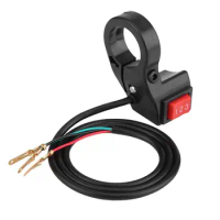 22mm Electric 3 Speed Handlebar Switch for Motorcycle/E bike/Scooter Push Button Shift Module