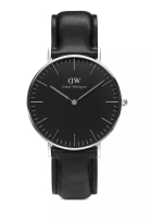 Daniel Wellington Classic Sheffield 36mm Watch - Leather 真皮  starp - Sliver - 中性手錶 Unisex watch - DW 丹尼爾惠靈頓 Watch for women and men 女錶男錶 - DW official