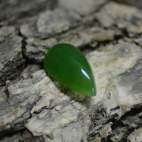 天然碧玉裸石 水滴形 無黑點 戒面耳釘 冰種玉石原石玉器