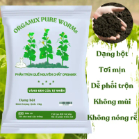 Phân Trùn Quế ORGAMIX PURE WORMs (Dạng bột), bao 2kg, vàng đen của tự nhiên - Vườn Sài Gòn