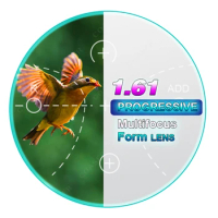 1.61 Progressive Multifocal Lens Free Form Transition Photochromic Glasses Myopia Presbyopia Prescription Optical Vision Eyewear