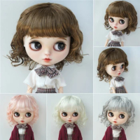 【JUSUNS】JD260 9-10" 10-11" 11-12" Doll Wig For Girl! Boneka Slight Lady Curls Synthetic Mohair BJD Wigs Blythes Accessories