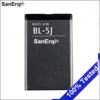 SanErqi Battery BL-5J BL 5J For Nokia 5230 5233 5800 3020 Lumia 520 525 530 5900 Xpress Music C3 N900 X6 BL5J Battery