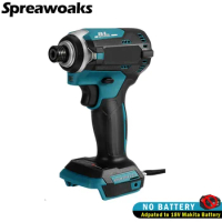 330NM Electric Drill Screwdriver Cordless Impact Driver Brushless Auto-stop Mode 1/4" Chuck Power Tools For Makita 18V Battery