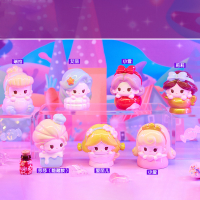 AL สต็อกของผู้ผลิต Kunlun Nine-Tailed Fox รุ่นที่สองกล่องตาบอดรูปหัวใจสาวที่มีไฟเครื่องประดับเดสก์ท็