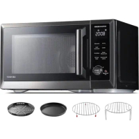 TOSHIBA 7-in-1 Countertop Microwave Oven Air Fryer Combo Master Series, Inverter Convection Broil Humidity Sensor, Even Defrost