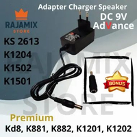Adaptor Charger Speaker Advance 9V KS2613, K1204, K1501, K1502, Kd8, K881, K882, K1201, K1202