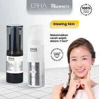 ERHA Truwhite Brightening Day Cream + Vitamin C Serum - Paket Glowing Pencerah Wajah ARBUTIN & PANTH