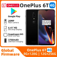 Oneplus 6T Mobile Phone 4G LTE 6.41" 8GB RAM 128GB Dual SIM Card Full Screen Snapdragon 845 Original used phone