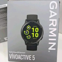 JAM TANGAN ORIGINAL PRIA GARMIN SMARTWATCH PRIA SMARTWATCH WANITA VIVOACTIVE 5 BLACK JAM GARMIN VIVO