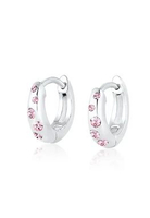 Elli Jewelry Anting Anak Perak 925 Kristal Rose Lucu Cantik Korea Style Elegan