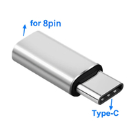 Type C Adapter 8 Pin Female To Type-C Male Adapter USB C Cable Converter Charging Connector For Xiao