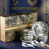 Hampers piring mangkok dining set lyon parcel hamper parsel gift set lebaran idul fitri ramadan rama