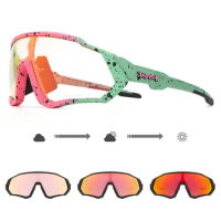 Photochromic Sport Cycling Glasses Fishing Running Sunglasses Men Women Bike Eyewear Discoloration Bicycle Goggle MTB Eyepieces