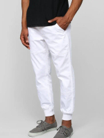 Celana Training Trening Pria Wanita Dewasa Joger Jogger Pants Warna Putih Polos Tebal Cotton Fleece