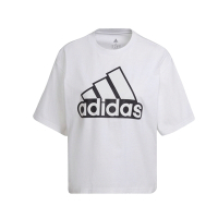 Adidas 短袖 Essentials 女款 白 純棉 大Logo 印花 休閒 舒適 愛迪達 HC9183