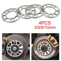 4Pcs Aluminum Wheel Spacers Shims Plate Auto Wheel Spacers Stud For 4X100 4X114.3 5X100 5X108 5X114.3 5X120