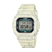 CASIO 卡西歐 G-SHOCK 太陽能電力 獨特米白 永續時尚 經典方型 G-5600BG-5_43.2mm