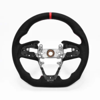 Steering Wheel Full Nappa Perforated Leather For Honda Civic FC 2016-2021