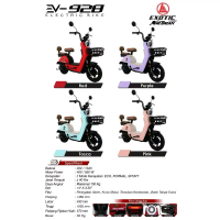Exotic Sepeda Listrik EV-928 EV929 X665 X650 ZECKROM 300 dengan 3 Mode Kecepatan ECO NORMAL SPORT da