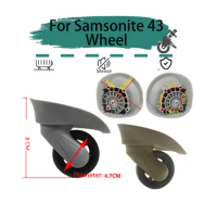 For Samsonite 43 Black Universal Wheel Replacement Suitcase Rotating Smooth Silent Shock Absorbing Travel Accessories Casters