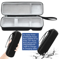 Carrying Case EVA Waterproof Hard Travel Case Anti-scratch Portable Storage Bag for Anker 737 Power Bank (PowerCore 24K)24000mAh