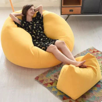 Lazy Individual Bean Bag Sofa Giant Pouf Design Couch Floor Comfortable Relax Bean Bag Sofa Filling Muebles Hoom Furniture