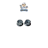 10 PCS MUR AS RODA M10 flange nut M10 1.25 PUTIH MUR AS MOTOR KODE 0031