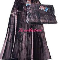 Rok panjang SD coklat bahan element tebal licin no.5
