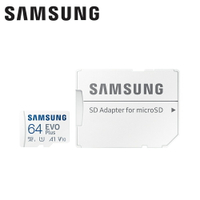 【序號MOM100 現折$100】    【Samsung 三星】2021 EVO Plus microSD 64GB 記憶卡【三井3C】