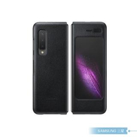 【SAMSUNG 三星】原廠Galaxy Fold F900專用 真皮背蓋 黑(公司貨)