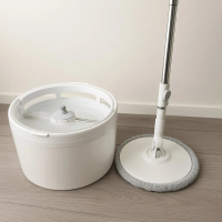 Alat Pel Putar Dual Compartment Spin Mop Pel Lantai Floor Mop Kain Lap Lantai Pelan