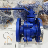 BALL VALVE OKUMA 3\ INCH DN80 CAST IRON FLANGE PN16 ORIGINAL"