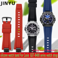 For Casio G-shock watch Men's Steel Heart GST-B400BD/GST-B400AD silicone convex rubber watchband New Watch straps Wristband