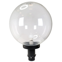 【彩渝】350MM PE 2.5英吋底座 庭園燈(戶外球形庭園燈 球形燈罩 觀景燈 造景燈 可搭LED)