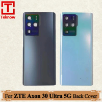 Original New For ZTE Axon 30 Ultra 5G Glass Back Cover For Axon 30Ultra A2022P A2022PG Battery Door Case Repair Replacement