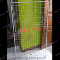 Ram Display Kawat Pajangan Putih Bingkai Kotak : 84 x 144