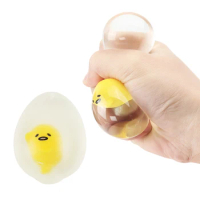 Egg pinching and venting ball, a stress relieving toy that soothes the mood, simulating boiled eggs