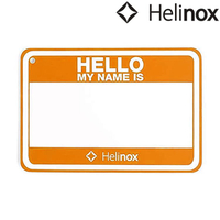 Helinox Hello My Name is Patch 魔鬼氈名牌 橘/白 91499