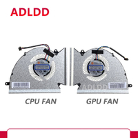 ใหม่แล็ปท็อป CPU GPU พัดลมระบายความร้อนสำหรับ MSI GP76เสือดาว GE76 R Aider โน๊ตบุ๊คพีซีแฟนๆคูลเลอร์หม้อน้ำ PABD1A010SHR N451 PABD1A010SHL