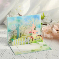 3D Pop UP Let We Love Greeting Invitation Cards Valentine's Day Postcards Gifts For Send Holidays Best Wishes Leave Love Message