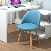 北歐實木椅子餐椅家用簡約網紅梳妝椅凳子靠背臥室學習書桌椅